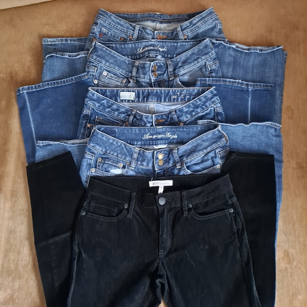 Five pairs of jeans BUNDLE for a size 4/27 woman